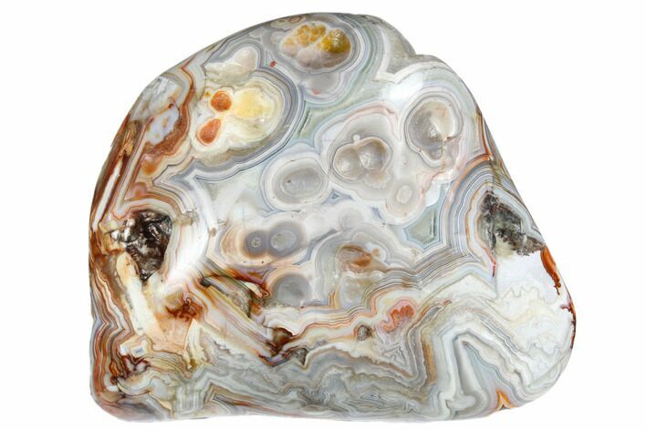 Polished Crazy Lace Agate - Mexico #180549